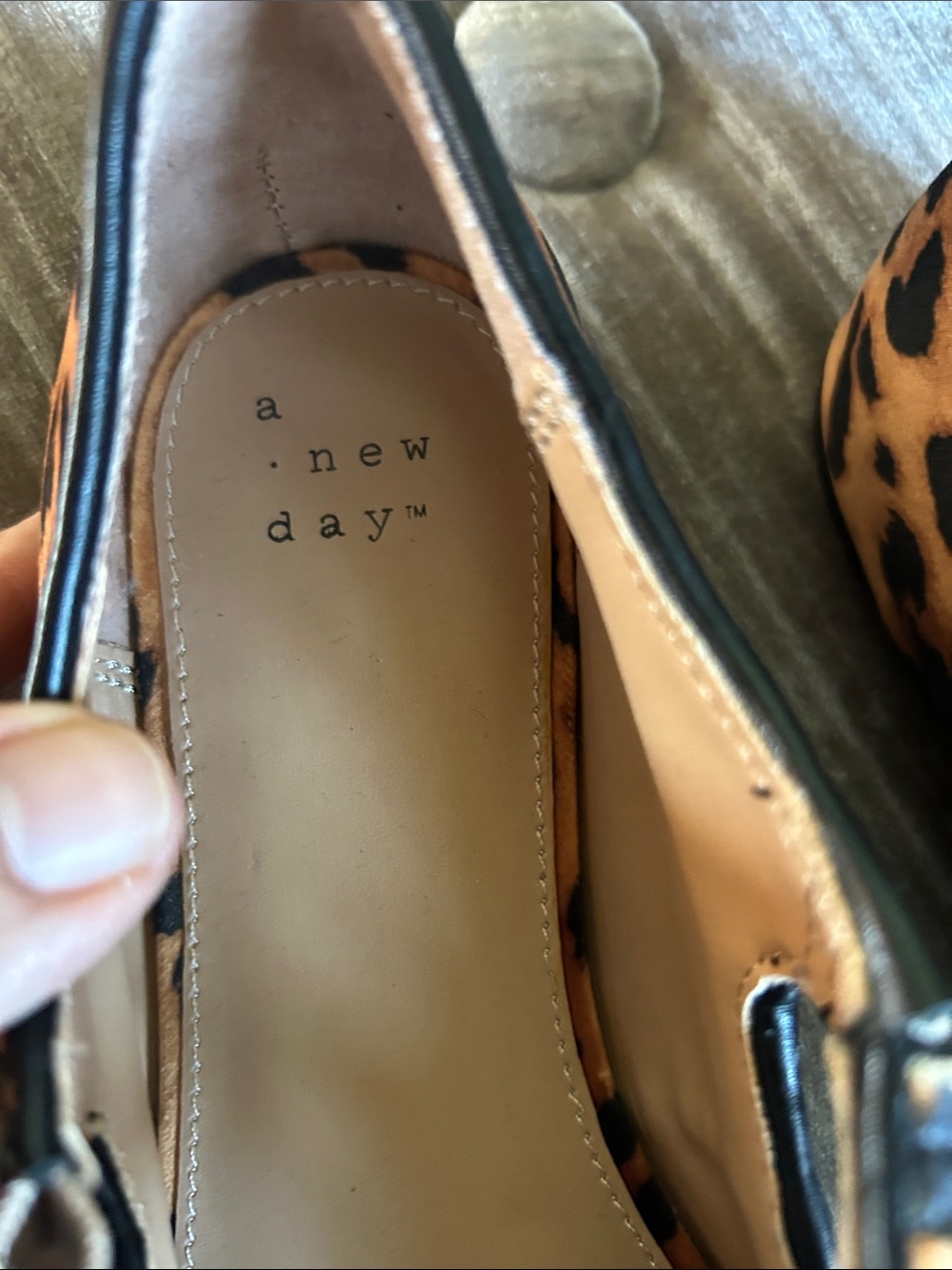 a new day Leopard Print Mary Jane Flats in Brown and Black - Picture 3 of 10